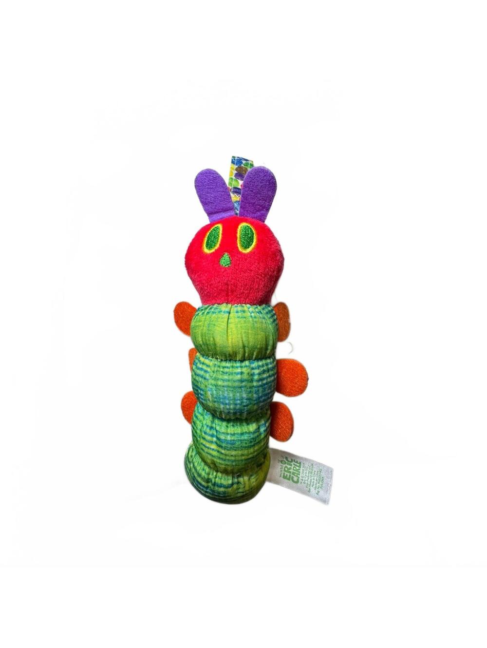 7" The Hungry Caterpillar Eric Carle Rattle Chime Plush Toy Easter Spring